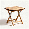 Folding bamboo side table with aluminum hinges 60 x 40 x 45cm